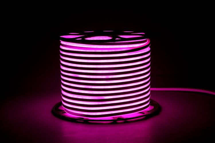 Single Sided Flexible Pink Light Strip